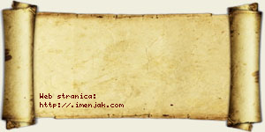 Janko Isaković vizit kartica